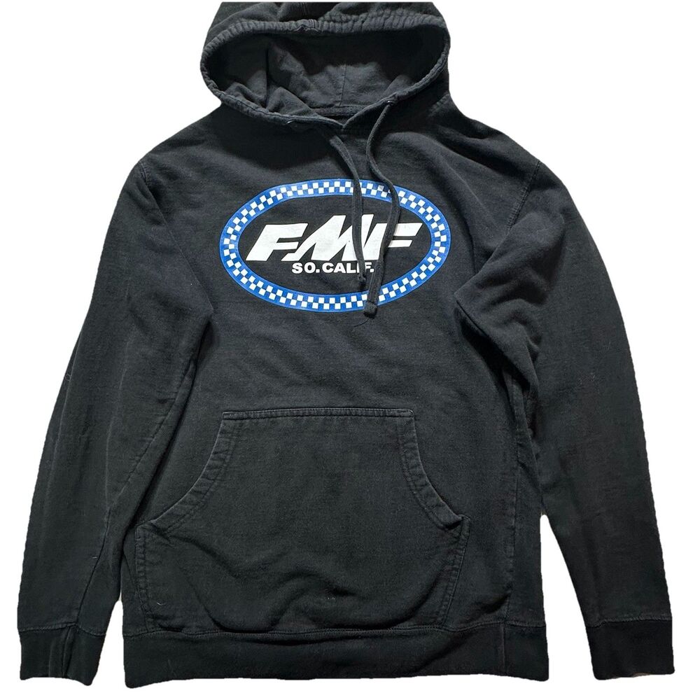 Vintage 90s Y2k FMF Motorcross Racing Heavyweight Hoodie Sweatshirt Mens Medium